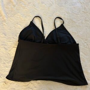 Black Strappy Tankini Top XXL